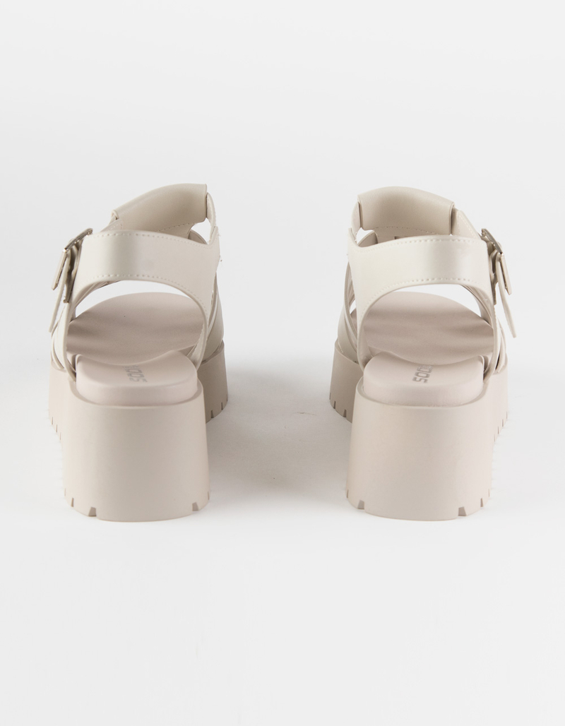 SODA Fisherman Womens Flatform Sandals image number 3