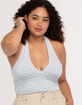 RSQ Womens Print Halter Top image number 1