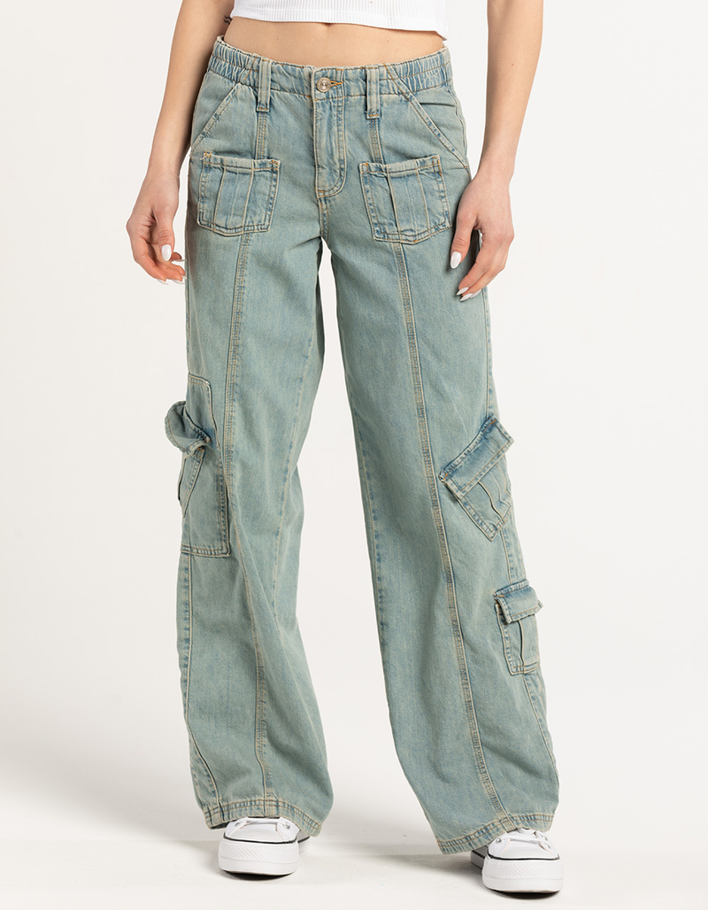 BDG Urban Outfitters Y2K Womens Denim Cargo Pants image number 1