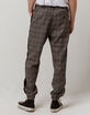 EAST POINTE Grey Plaid Mens Jogger Pants image number 3