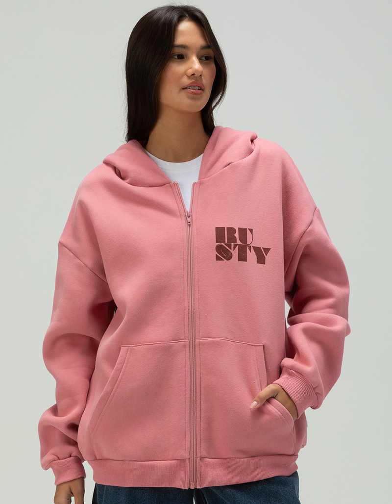 RUSTY Alana Oversized Womens Zip-Up Hoodie image number 3