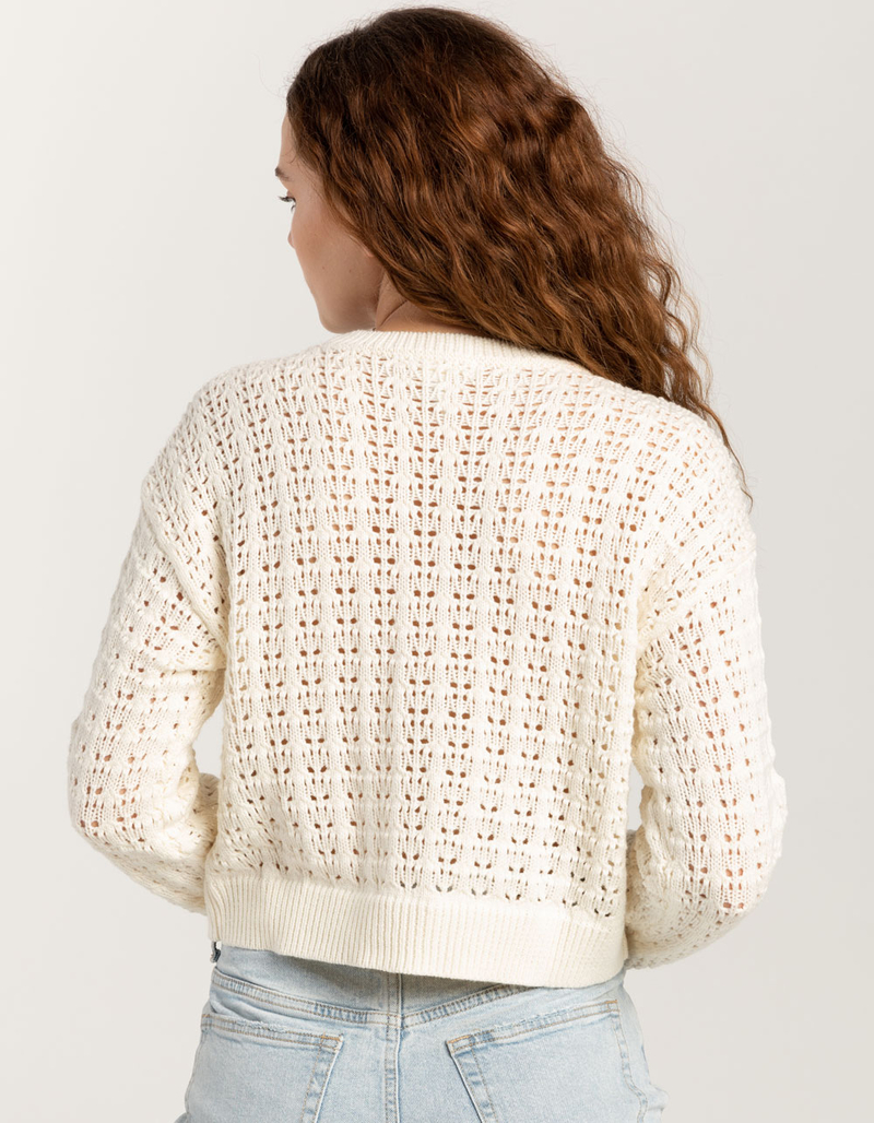 FULL TILT Open Weave Womens Sweater image number 3
