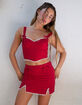 WEST OF MELROSE Bow Womens Mini Skirt image number 1