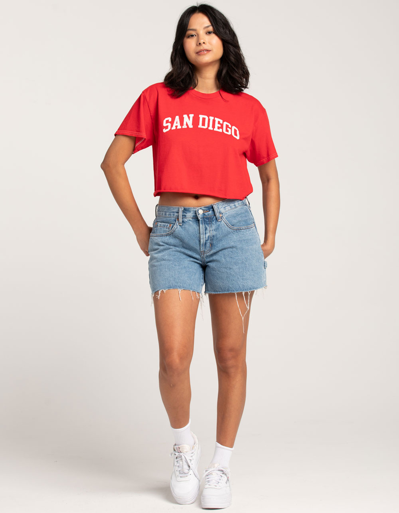 FULL TILT San Diego Womens Crop Tee image number 3