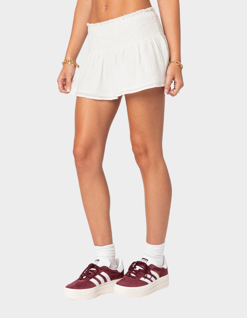 EDIKTED Camellia Cotton Scrunch Mini Skirt image number 2