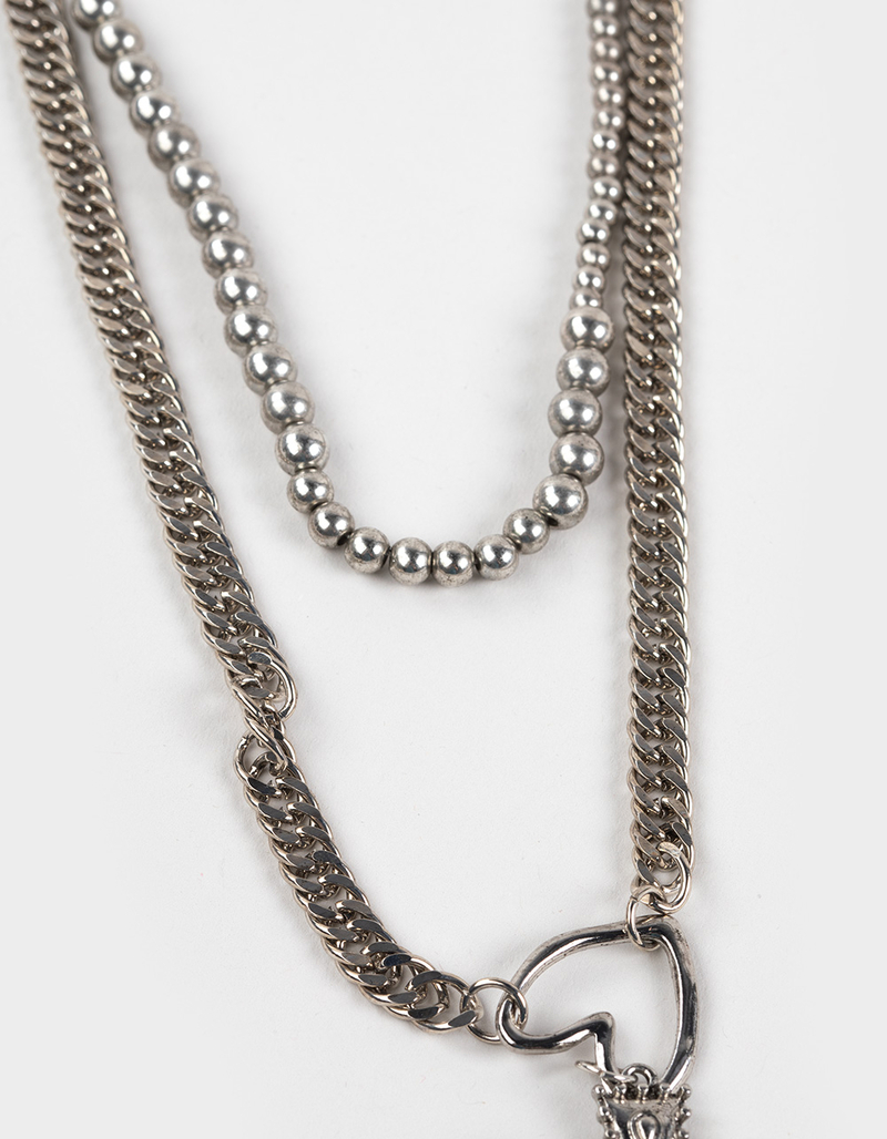 FULL TILT Lariat Heart/Cross Layered Necklace image number 2