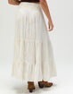 WEST OF MELROSE Embroidered Womens Maxi Skirt image number 5