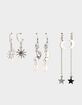 FULL TILT 3 Pack Star/Sun/Pearl Earrings image number 1