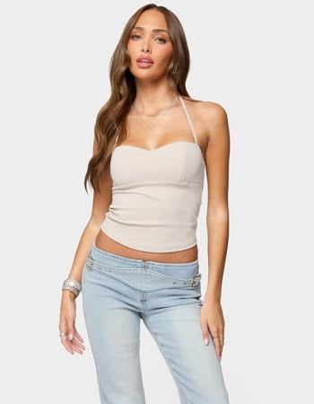 EDIKTED Jesika Sweetheart Halter Top Primary Image