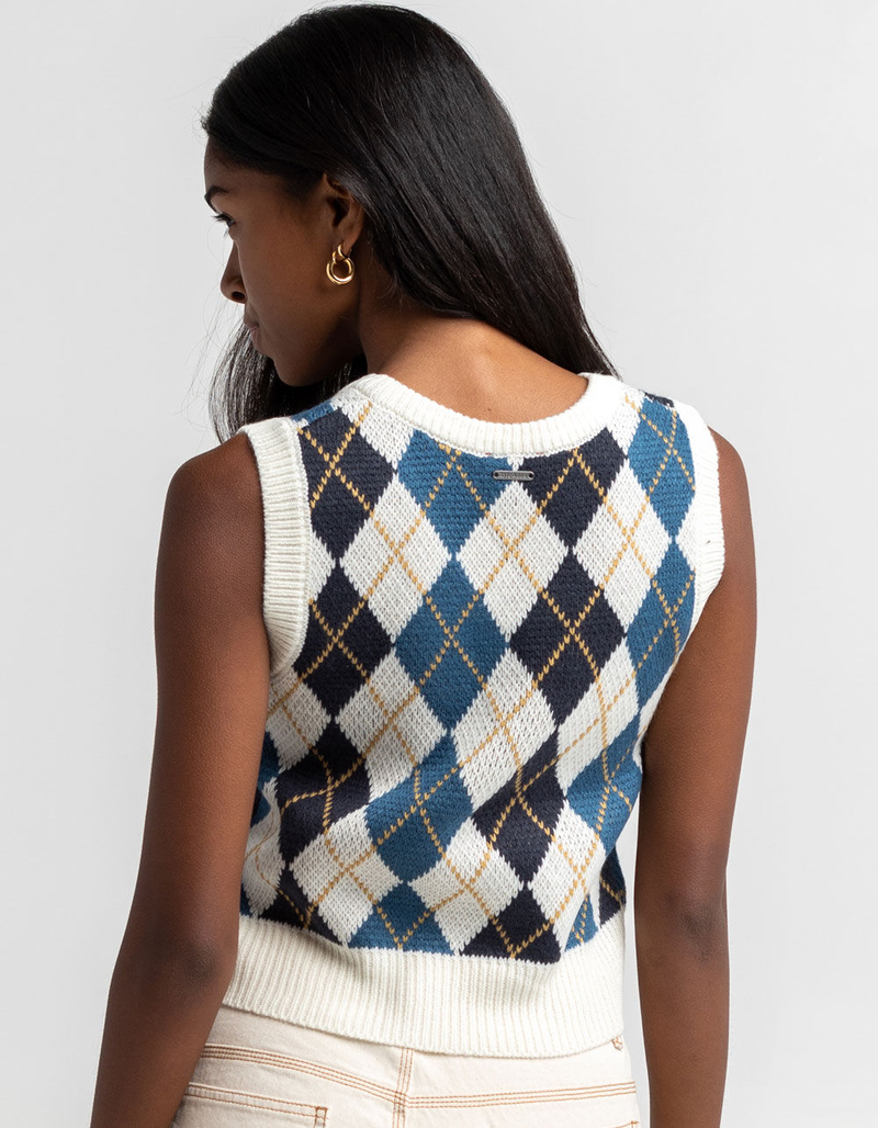 DICKIES Womens Argyle Sweater Vest image number 2