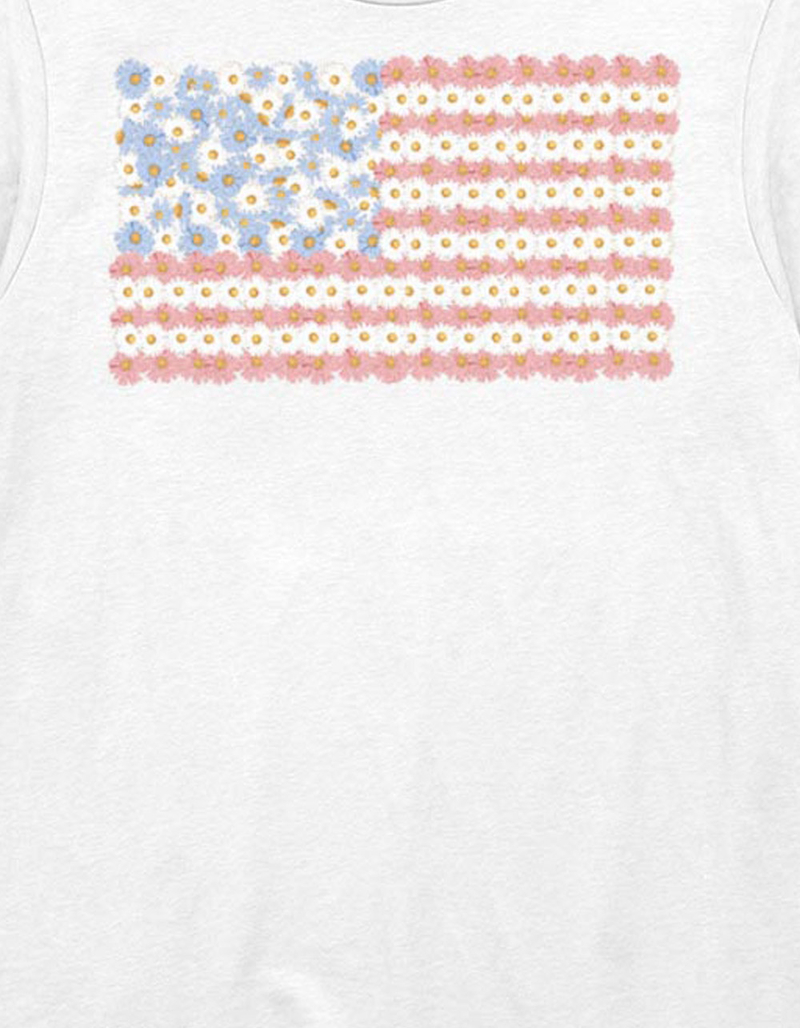 AMERICA Flower Flag Unisex Tee image number 1