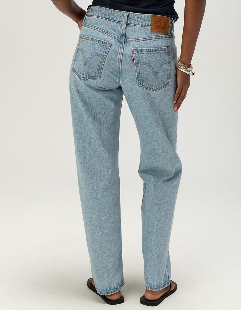LEVI'S Premium Low Womens Straight Jeans - Blasted Stone Clean image number 3