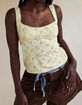 FREE PEOPLE Full Bloom Womens Eyelet Cami image number 3