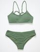 FULL TILT Texture Strappy Girls Bralette Bikini Set image number 2
