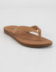 SODA Faux Suede Womens Tan Sandals image number 1