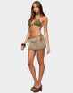 EDIKTED Naleni Bead Crochet Mini Skirt image number 4