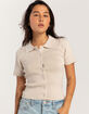 RSQ Womens Button Up Polo Shirt image number 1