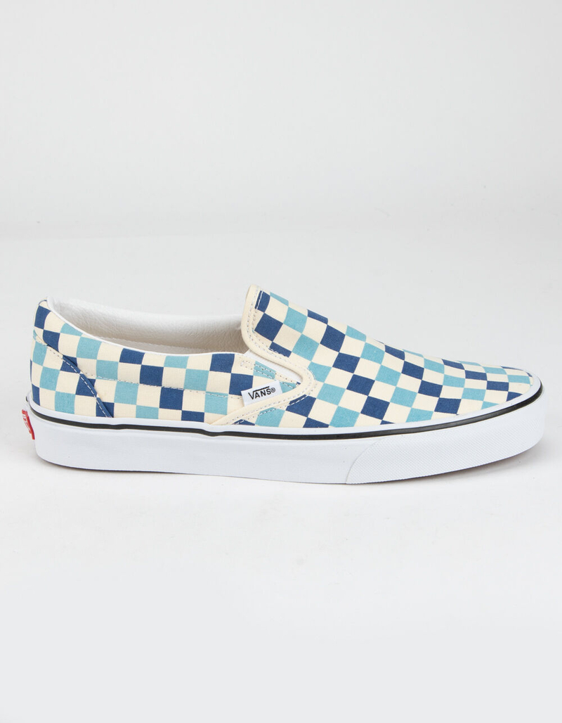 VANS Checkerboard Classic Slip-On Blue Topaz Shoes image number 0