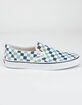 VANS Checkerboard Classic Slip-On Blue Topaz Shoes image number 1