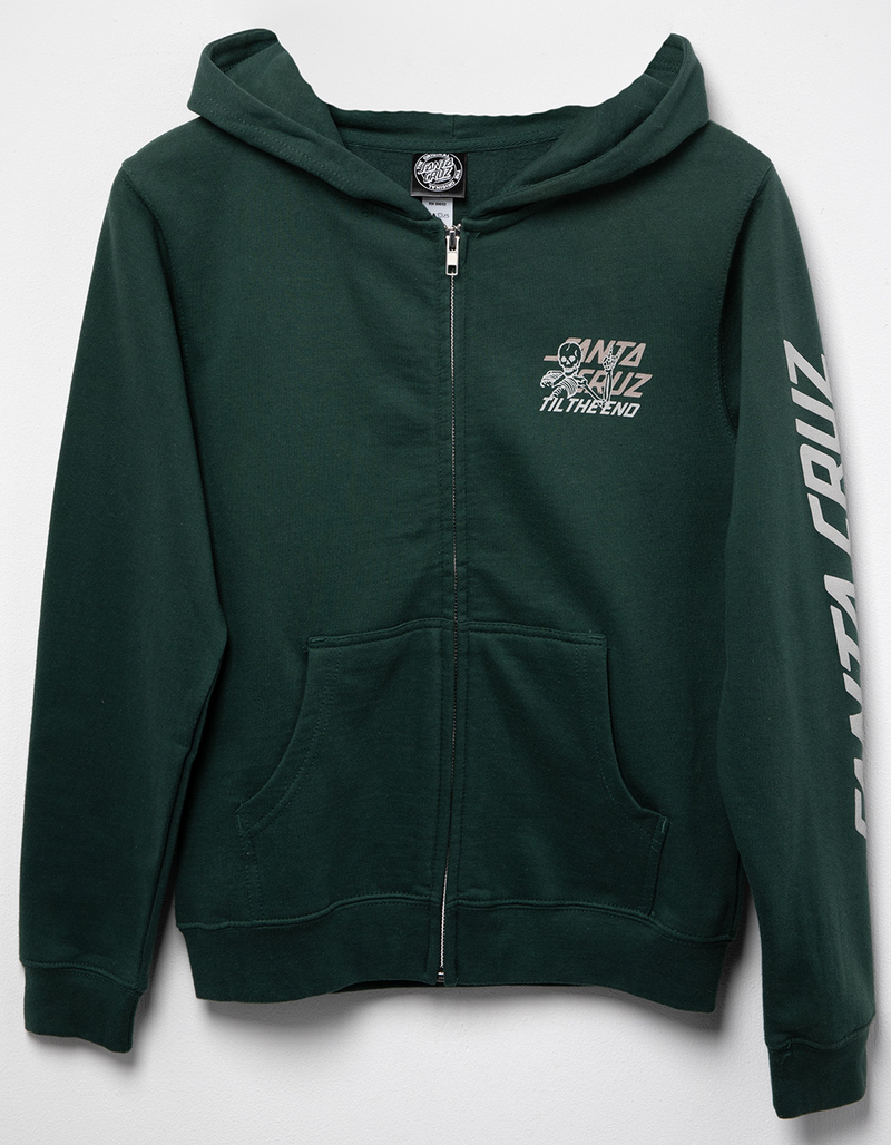 SANTA CRUZ Unwind Strip Girls Zip-Up Hoodie image number 2