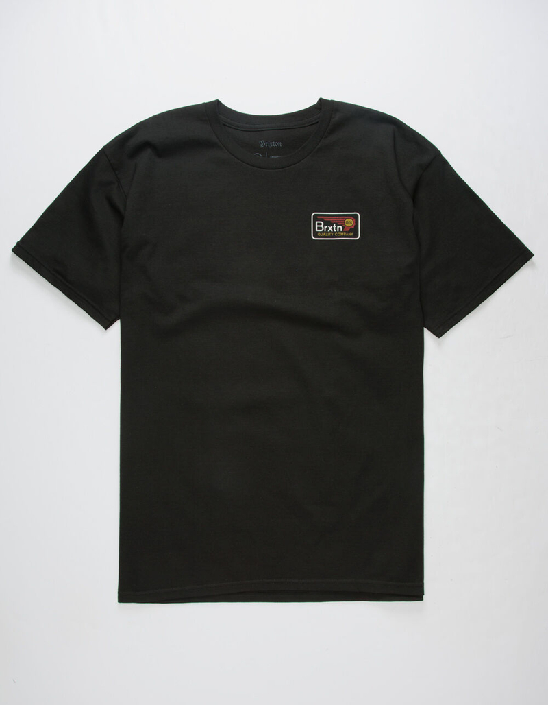BRIXTON Messenger Black Mens T-Shirt image number 1