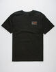 BRIXTON Messenger Black Mens T-Shirt image number 2