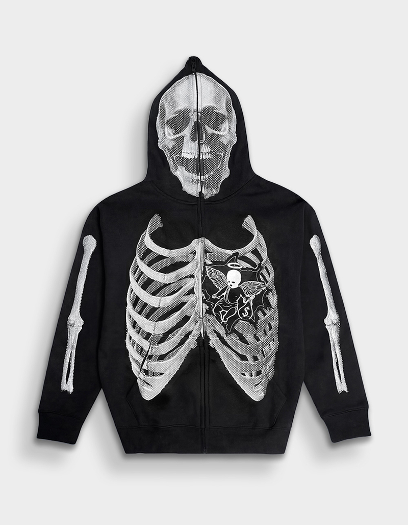 HASTAMUERTE T3 Angel Cage Full Zip Mens Hoodie image number 0
