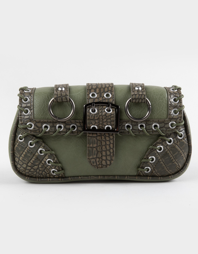Laced Grommet Shoulder Bag image number 2