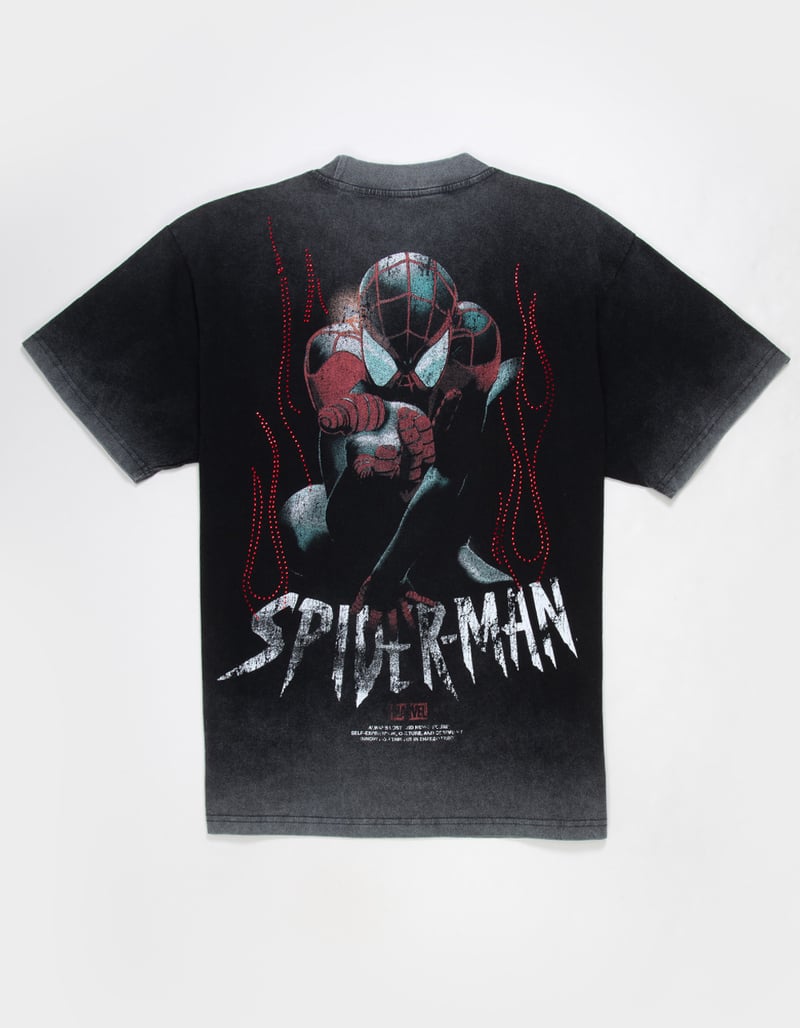 CVLA x Marvel Spider-Man Flames Mens Boxy Tee image number 1