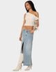 EDIKTED Tamra Sheer Knit Asymmetric Top image number 4