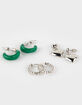 FULL TILT 3 Pack Hoop Heart Earring Set image number 3