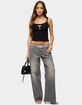 EDIKTED Raelynn Washed Low Rise Baggy Jeans image number 5