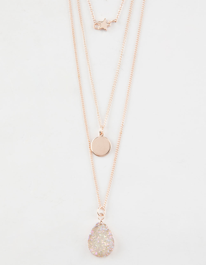 FULL TILT Star & Crystal Layered Necklace image number 0