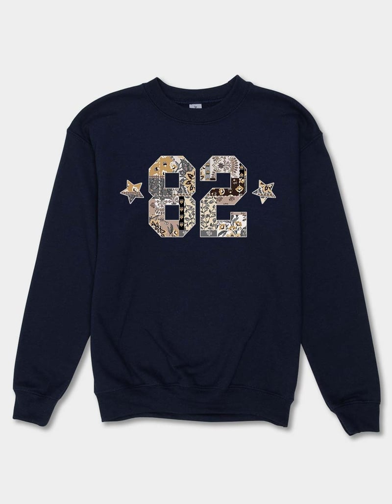 COLLEGIATE 82 Patchwork Stars Unisex Kids Crewneck Sweatshirt image number 0