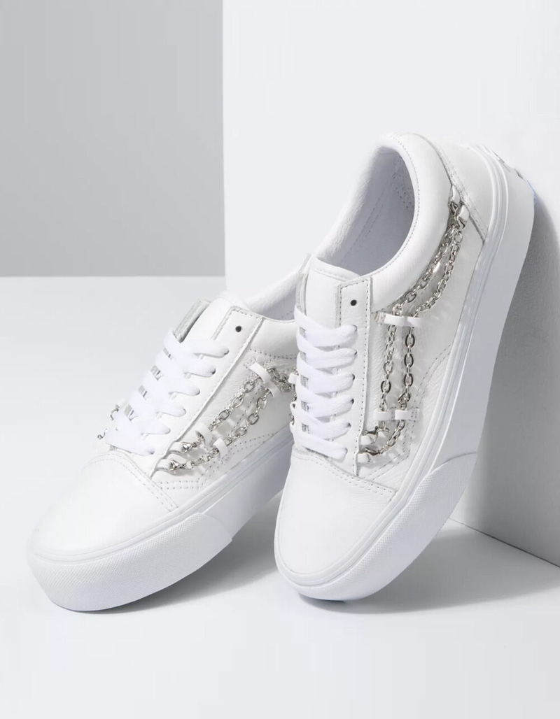 VANS Chain Old Skool Womens Platform Shoes image number 3