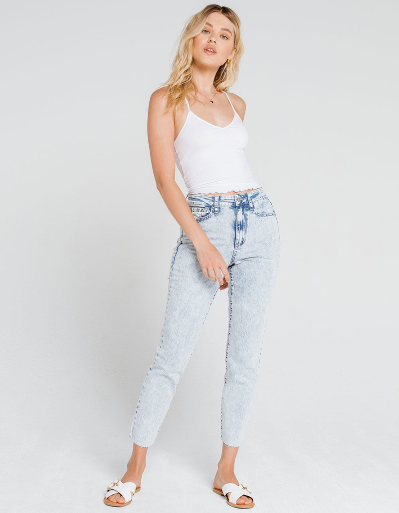 BOZZOLO Lettuce Trim Womens White Cami image number 3