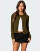 EDIKTED Half Cable Knit Cardigan image number 1