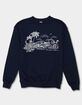 VENICE BEACH Sunset Distressed Unisex Kids Crewneck Sweatshirt image number 1
