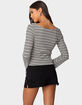 EDIKTED Lilia Striped Top image number 4