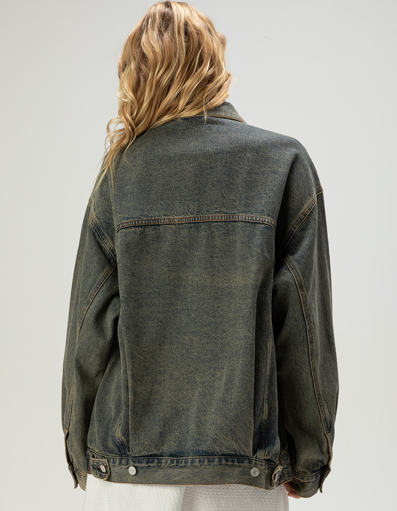 RSQ Womens Oversized Denim Jacket image number 2