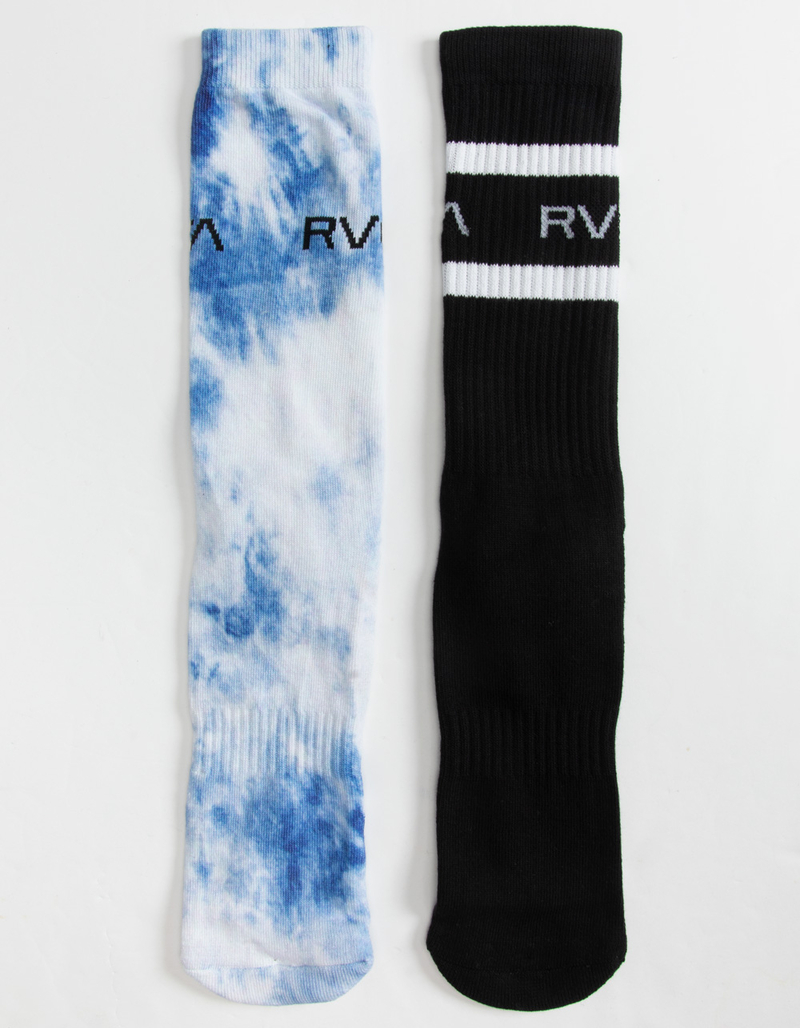 RVCA 2 Pack Tie Dye Mens Crew Socks image number 0