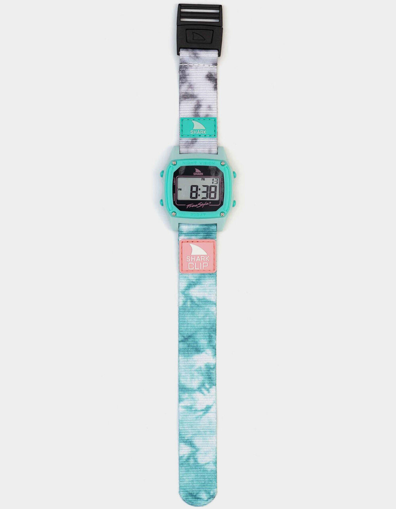 FREESTYLE Shark Classic Clip Tie Dye Aqua Cloud Watch image number 2