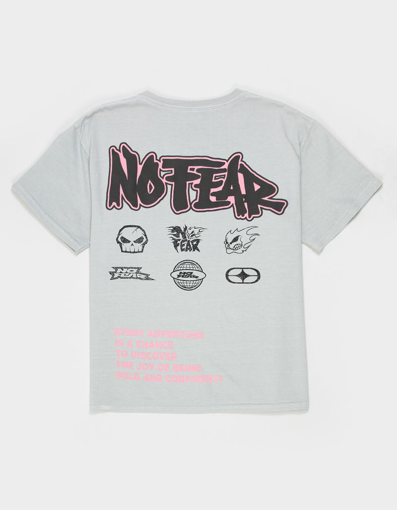 NO FEAR Eyes Boys Tee - LIGHT GRAY