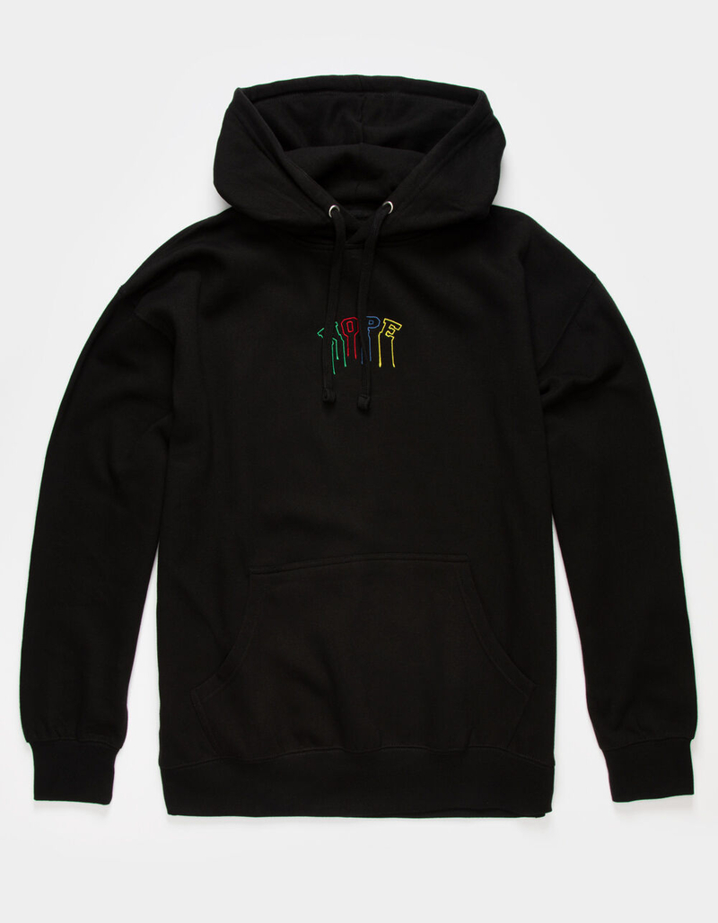 BLUE CROWN Nope Drip Embroidered Mens Hoodie image number 0