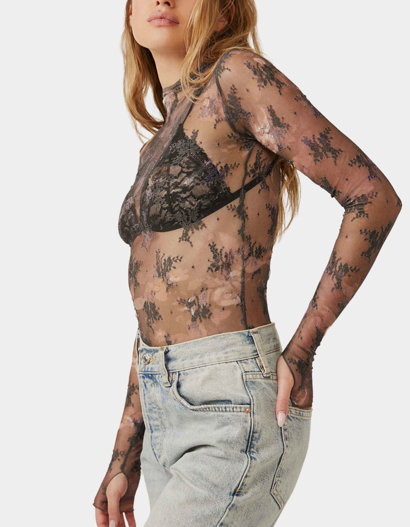 FREE PEOPLE Printed Lady Lux Womens Top image number 1