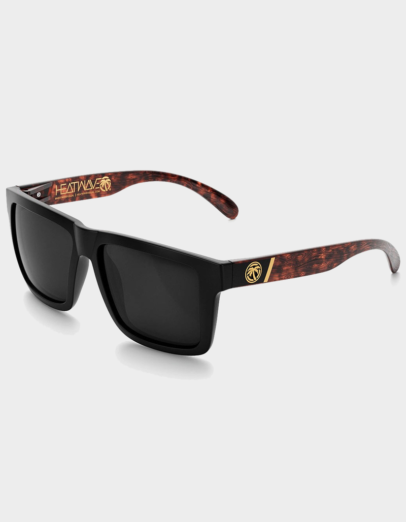 HEAT WAVE VISUAL XL Vise Woodgrain Customs Sunglasses image number 0