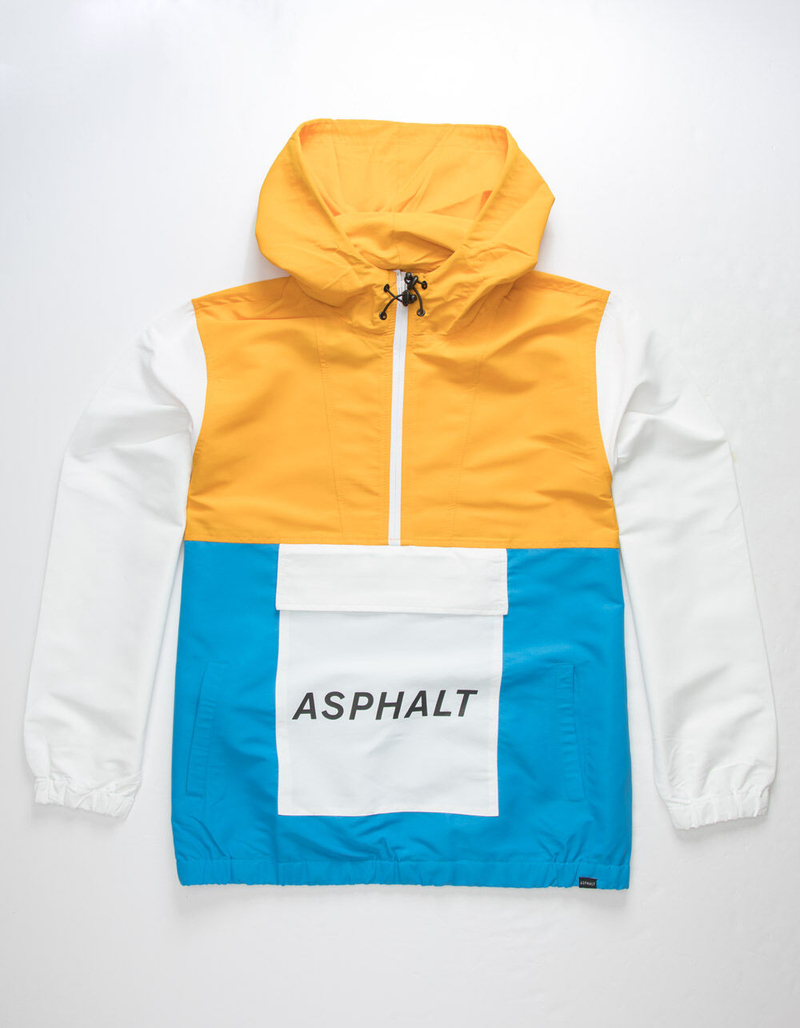 ASPHALT Blue Bird Mens Anorak Jacket image number 0