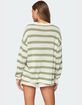 EDIKTED Amaris Oversized Striped Knit Sweater image number 3
