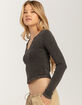 BDG Urban Outfitters Womens Notch Henley image number 3