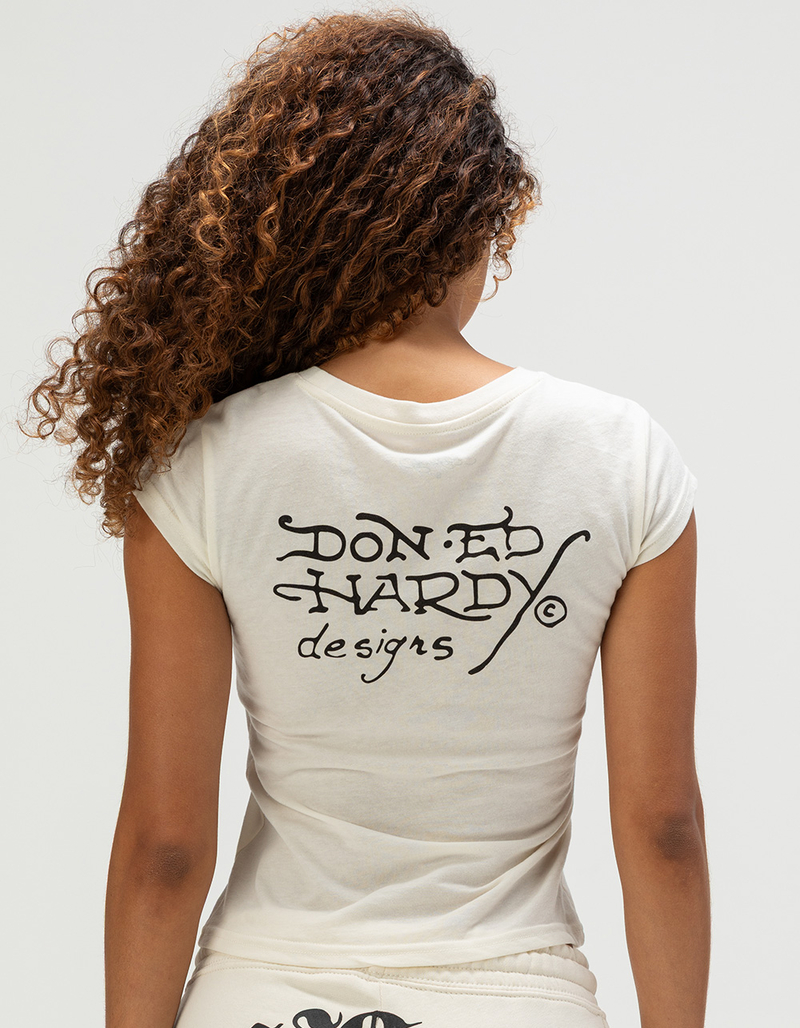 ED HARDY Love Kills Slowly Womens Cap Sleeve Tee image number 1